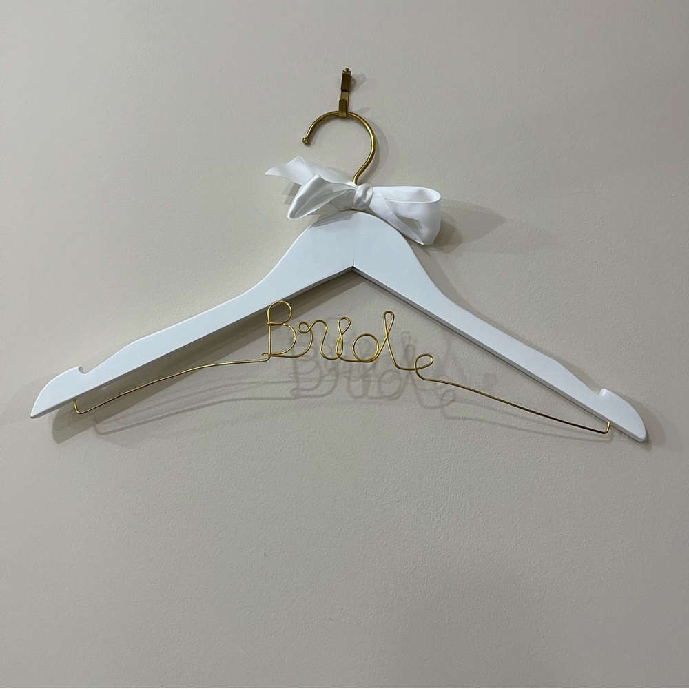 Bride dress hanger